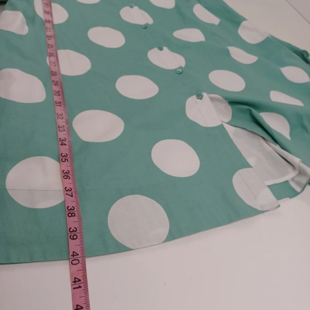 Kate Spade Grand Dot Midi Shirtdress Size XS Women Preppy Pockets Cotton Blend